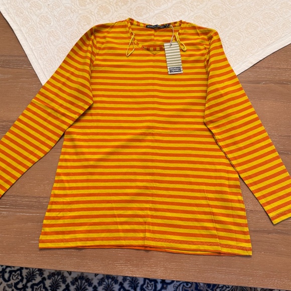 NWT Gudrun Sjödén Organic Cotton Essential Striped Top – Size S - Picture 1 of 4